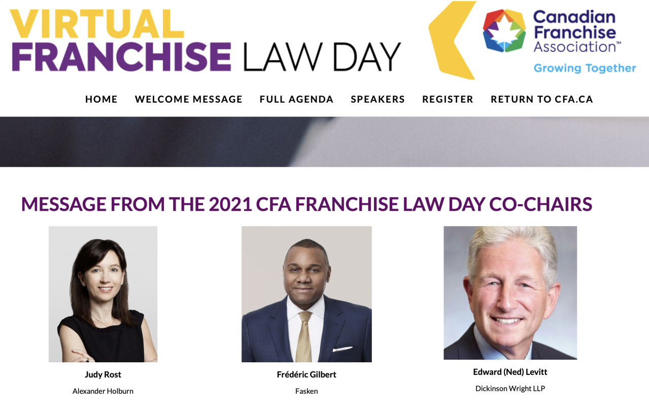 CFA’s Virtual Franchise Law Day, September 23